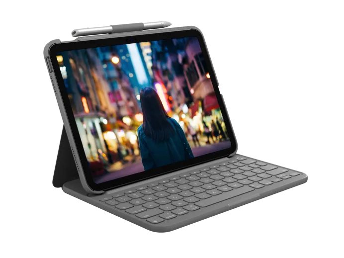 Logitech Slim Folio Keyboard Case with Trackpad for iPad