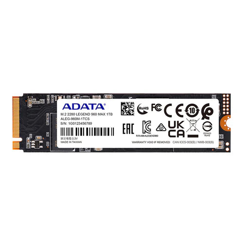 ADATA LEGEND 960 MAX PCIe Gen4 x4 M.2 2280 Solid State Drive with Heatsink
